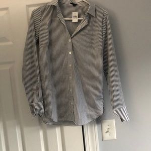 Ann Taylor Strip Blouse